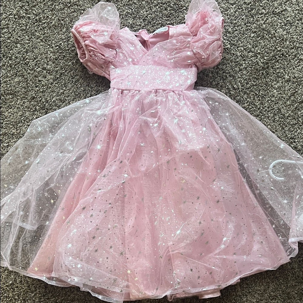 Pottery Barn Kids Pink Starry Tulle Dress